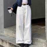 【6144】バックベルトワイドパンツ	 | SneepDip | 詳細画像2 