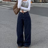 【6144】バックベルトワイドパンツ	 | SneepDip | 詳細画像4 