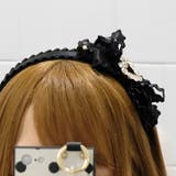 ブラック | 【7074】ハートビジューカチューシャ | SneepDip