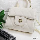 ホワイト | 【7137】キルティングminiバッグ	 | SneepDip