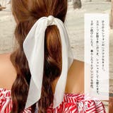 【7165】シフォンスカーフヘアゴム	 | SneepDip | 詳細画像2 