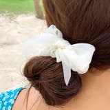 【7165】シフォンスカーフヘアゴム	 | SneepDip | 詳細画像3 