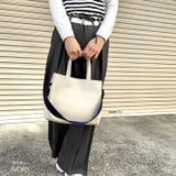 アイボリー | 【7229】バイカラーショルダーバッグ	 | SneepDip