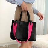 ブラック | 【7229】バイカラーショルダーバッグ	 | SneepDip