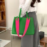 グリーン | 【7229】バイカラーショルダーバッグ	 | SneepDip