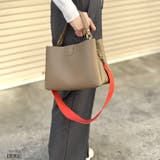 ベージュ | 【7230】バイカラーショルダーバッグ	 | SneepDip