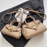 ベージュ | 【7249-7250】エコレザー2WAYバッグ	 | SneepDip