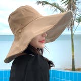 ベージュ | 【7268】リバーシブルつば広ハット	 | SneepDip