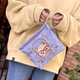 パープル | 【7273】CAT刺繍ポーチ	 | SneepDip