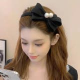 【7283】パール×ビッグリボンカチューシャ	 | SneepDip | 詳細画像5 