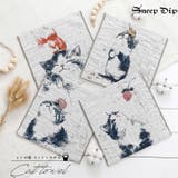 【7306】猫のレトロガーゼタオル | SneepDip | 詳細画像1