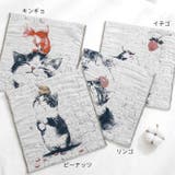 【7306】猫のレトロガーゼタオル | SneepDip | 詳細画像2