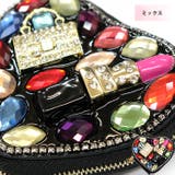 ミックス | 【9800】ビジュー×ハートファスナーポーチ | SneepDip
