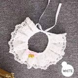 ホワイト | 【p024】鈴付きレーススタイ（ペット用） | SneepDip