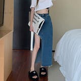 デニムロングスカートタイトジーンズスカートデザイン不規則 | 17kg | 詳細画像7