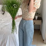 【赤字覚悟!処分セール】トップスブラウスパフスリーブスクエアネック花柄オシャレ | 17kg | 詳細画像9