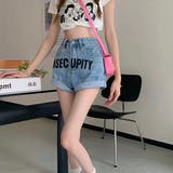 【赤字覚悟！処分セール】デニムショートパンツAラインハイウエスト | 17kg | 詳細画像2 