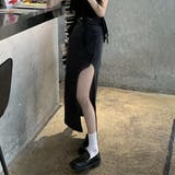 デニムロングスカートタイトジーンズスカートデザインハイウエスト不規則 | 17kg | 詳細画像22 