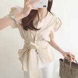 【SHOPLIST限定】トップスシャツパフスリーブブラウスウエストマーク | 17kg | 詳細画像3 