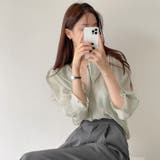 【赤字覚悟！処分セール】シースルートップスシフォンシャツカジュアル | 17kg | 詳細画像3 