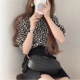 【赤字覚悟！処分セール】トップスＴシャツパフスリーブクルーネック花柄オシャレ | 17kg | 詳細画像2 