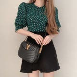 【赤字覚悟！処分セール】トップスＴシャツパフスリーブクルーネック花柄オシャレ | 17kg | 詳細画像5 