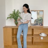 【赤字覚悟！処分セール】トップスシースルーシフォンシャツ半袖カジュアルオシャレ | 17kg | 詳細画像4 