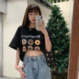 【赤字覚悟！処分セール】トップスＴシャツ短丈半袖カジュアルへそ出しロゴオシャレ | 17kg | 詳細画像5 