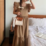 春夏ロングワンピースノースリーブバックレスドレススクエアネック体型カバー着?せ可… | 17kg | 詳細画像6 