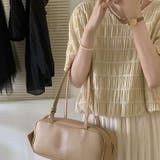 トップス春夏ブラウスパフスリーブⅤネックボーダー柄可愛いオシャレきれいめ韓国ファ… | 17kg | 詳細画像4 