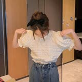 ベージュ | 【SHOPLIST限定】トップスブラウスパフスリーブ | 17kg