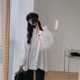 【赤字覚悟！処分セール】カジュアルベスト付きパフスリーブシャツセットアップ | 17kg | 詳細画像8 