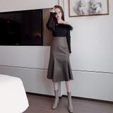 【赤字覚悟！処分セール】韓国ファッション秋冬マーメイドひざ丈スカート | 17kg | 詳細画像2 