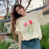 【赤字覚悟！処分セール】トップスＴシャツ半袖カジュアル花柄ロゴオシャレ | 17kg | 詳細画像10 