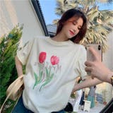 【赤字覚悟！処分セール】トップスＴシャツ半袖カジュアル花柄ロゴオシャレ | 17kg | 詳細画像13 