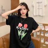 【赤字覚悟！処分セール】トップスＴシャツ半袖カジュアル花柄ロゴオシャレ | 17kg | 詳細画像19 
