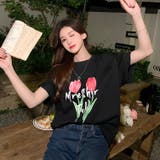 【赤字覚悟！処分セール】トップスＴシャツ半袖カジュアル花柄ロゴオシャレ | 17kg | 詳細画像22 