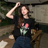 【赤字覚悟！処分セール】トップスＴシャツ半袖カジュアル花柄ロゴオシャレ | 17kg | 詳細画像25 