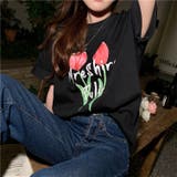 【赤字覚悟！処分セール】トップスＴシャツ半袖カジュアル花柄ロゴオシャレ | 17kg | 詳細画像26 