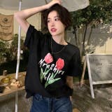 【赤字覚悟！処分セール】トップスＴシャツ半袖カジュアル花柄ロゴオシャレ | 17kg | 詳細画像27 