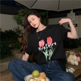 【赤字覚悟！処分セール】トップスＴシャツ半袖カジュアル花柄ロゴオシャレ | 17kg | 詳細画像28 