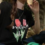 【赤字覚悟！処分セール】トップスＴシャツ半袖カジュアル花柄ロゴオシャレ | 17kg | 詳細画像34 