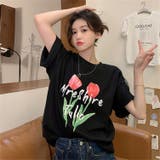 【赤字覚悟！処分セール】トップスＴシャツ半袖カジュアル花柄ロゴオシャレ | 17kg | 詳細画像35 