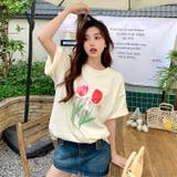 【赤字覚悟！処分セール】トップスＴシャツ半袖カジュアル花柄ロゴオシャレ | 17kg | 詳細画像36 