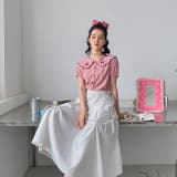 【赤字覚悟!処分セール】トップス刺繍シャツブラウスパフスリーブⅤネックオシャレ | 17kg | 詳細画像10