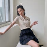 【赤字覚悟!処分セール】トップス刺繍シャツブラウスパフスリーブⅤネックオシャレ | 17kg | 詳細画像13