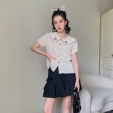 【赤字覚悟!処分セール】トップス刺繍シャツブラウスパフスリーブⅤネックオシャレ | 17kg | 詳細画像14