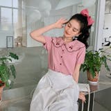 【赤字覚悟!処分セール】トップス刺繍シャツブラウスパフスリーブⅤネックオシャレ | 17kg | 詳細画像8