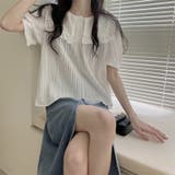 【赤字覚悟！処分セール】トップスブラウスパフスリーブフリルオシャレ | 17kg | 詳細画像6 