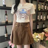 【SHOPLIST限定】トップスＴシャツ半袖Ⅴネックロゴオシャレ【ピン無し】 | 17kg | 詳細画像5 